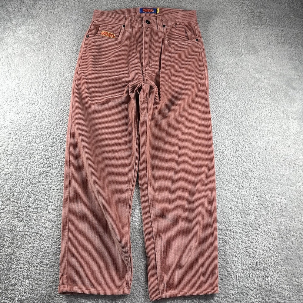 Empyre Corduroy‎ Pants Relaxed Fit 28 x 27.5 Pink Coral Wide Whale 90s Retro
